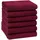 ZOLLNER Handtuchset 50 x 100 cm rot 6-tlg.