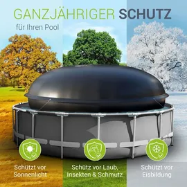 Juskys Aufblasbare Poolabdeckung