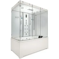 Kombination Badewanne Dusche K80-WS-TH-C-EA Duschtempel 180x100 cm OHNE Zusatzoption
