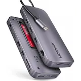 AXAGON HMC-12GM2 Multiport-Hub - Grau