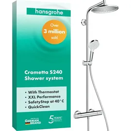 Hansgrohe Crometta S Showerpipe 240 1jet mit Thermostat chrom 27267000