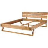 Balkenbett #102 ZÜRICH Bett Doppelbett Ehebett Massivholzbett Eiche 180x200cm