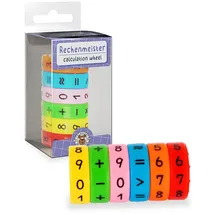 Trendhaus 968401 - Classroom Champions Rechenmeister, ca. Ø 3 x 6 cm, Mathe Fidget Spinner, magnetische Rechenrolle, Lernspielzeug