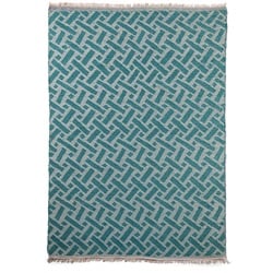 Outdoorteppich Greece blau, Designer Kuatro Carpets, 0.5x200 cm