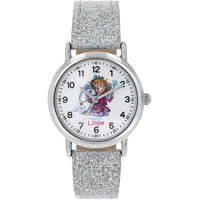 Prinzessin Lillifee 2100473 Kunstledergehäuse Silber Armbanduhr Silber