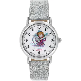 Prinzessin Lillifee 2100473 Kunstledergehäuse Silber Armbanduhr Silber