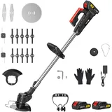 CONENTOOL Akku Rasentrimmer inkl. 2 x 2,0 Ah