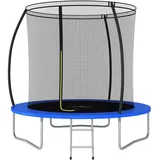 vidaXL Trampolin Set 244 cm inkl. Sicherheitsnetz blau