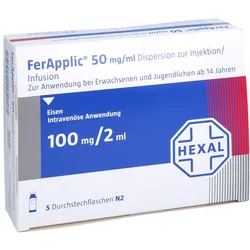 Ferapplic 50 Mg/ml Dispersion z.Injekt./ 5X2 ml