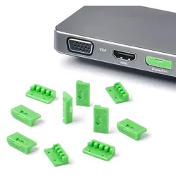 [SmartKeeper ESSENTIAL] 10 x Display Port Schlösser ohne Micro Typ Schlüssel / Grün