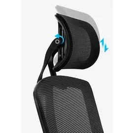 Songmics Bürostuhl, Verstellbare Lendenstütze schwarz,