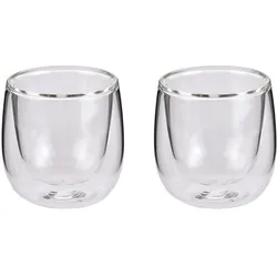 CILIO Espresso-Glas VERONA 2er Set 75 ml Borosilikatglas doppelwandig