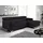 Livetastic Ecksofa Schwarz, Leder, Kombination Echtleder/Lederlook, Rindleder, 4-Sitzer, Ottomane rechts, L-Form, 226x169 cm, seitenverkehrt erhältlich, Armteil links, rechts, Wohnzimmer, Sofas & Couches, Wohnlandschaften, Ecksofas