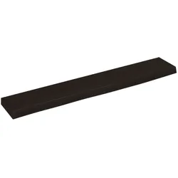 vidaXL Wandregal Dunkelbraun 60x10x2 cm Massivholz Eiche Behandelt