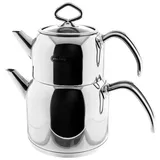 Mulex - Hochwertiges Teekannen-set Aus Edelstahl 18/10 – Perfekt Für Jede Teepause 1,5l+3l