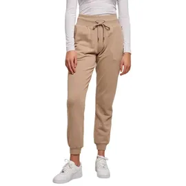 URBAN CLASSICS Ladies Organic High Waist Sweat Pants - Schwarz