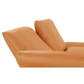 KOINOR Eckcouch Leder 2-Sitzer Orange
