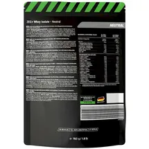 Zec+ Nutrition Whey Isolate Neutral Pulver 750 g