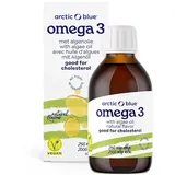 Arctic Blue Veganes Omega 3 Öl - 150 ml flüssig– 100% pflanzlich mit Algenöl – ohne Geschmackstoff, schadstoffgeprüfte Qualität – reich an Omega-3 (ALA & DHA)