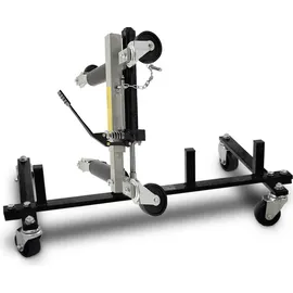 BITUXX 4 Stück PKW Rangierhilfe Rangierheber hydraulisch Wagenheber Auto Rangierroller Rangierheber belastbar bis 680 kg inklusive Transportständer