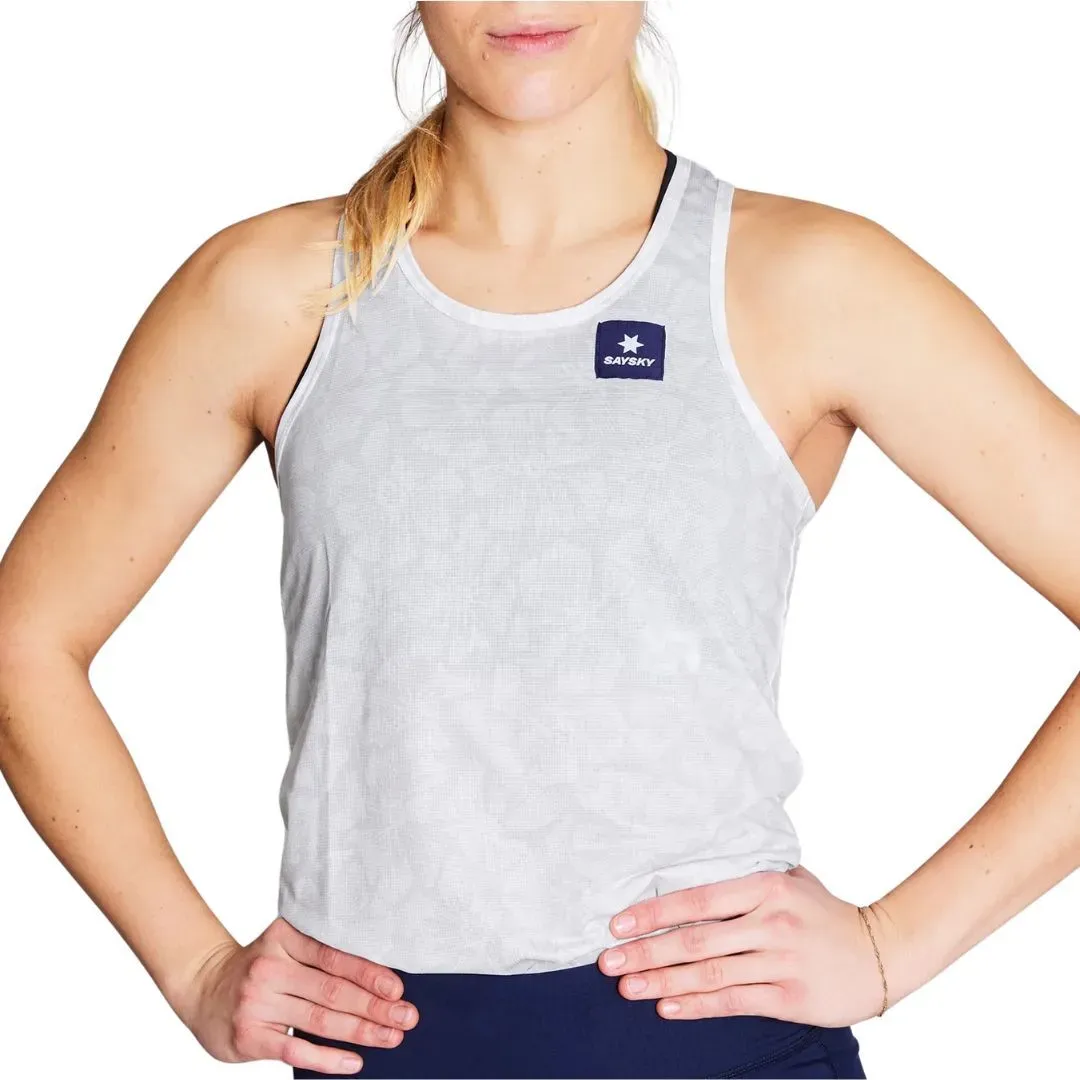 Saysky Damen Flower Combat Singlet weiß