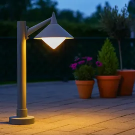 WOFI Außen Steh Stand Lampe (379401500500) grau