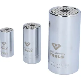 BRILLIANT TOOLS Universal-Stecknuss-Satz 3-tlg. 5 - 32 mm