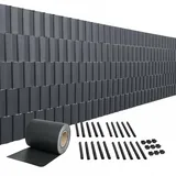 MuCoLa Sichtschutzstreifen 35 m 19 x 300 cm Anthrazit PVC
