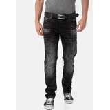 Cipo & Baxx Slim-fit-Jeans Gr. 38 Länge 32, BLACK, , 87533806-38 Länge 32