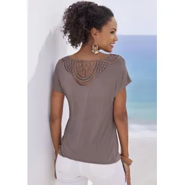 VIVANCE Kurzarmshirt Braun 36/38