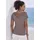 VIVANCE Kurzarmshirt unifarben Braun 36/38