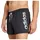 adidas Logo Stretchy Knit 3 Inch Swimwear, Black/White, S