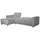 dorel home Ecksofa 230 cm Polyester 2-Sitzer Grau