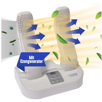 BoomDing Schuhtrockner BoomDing Frische Schuhe in 25 Minuten Antibakteriell mit OZON, Zur Desinfektion, hilft Gerüche, Pilze und Bakterien zu bekämpfen weiß