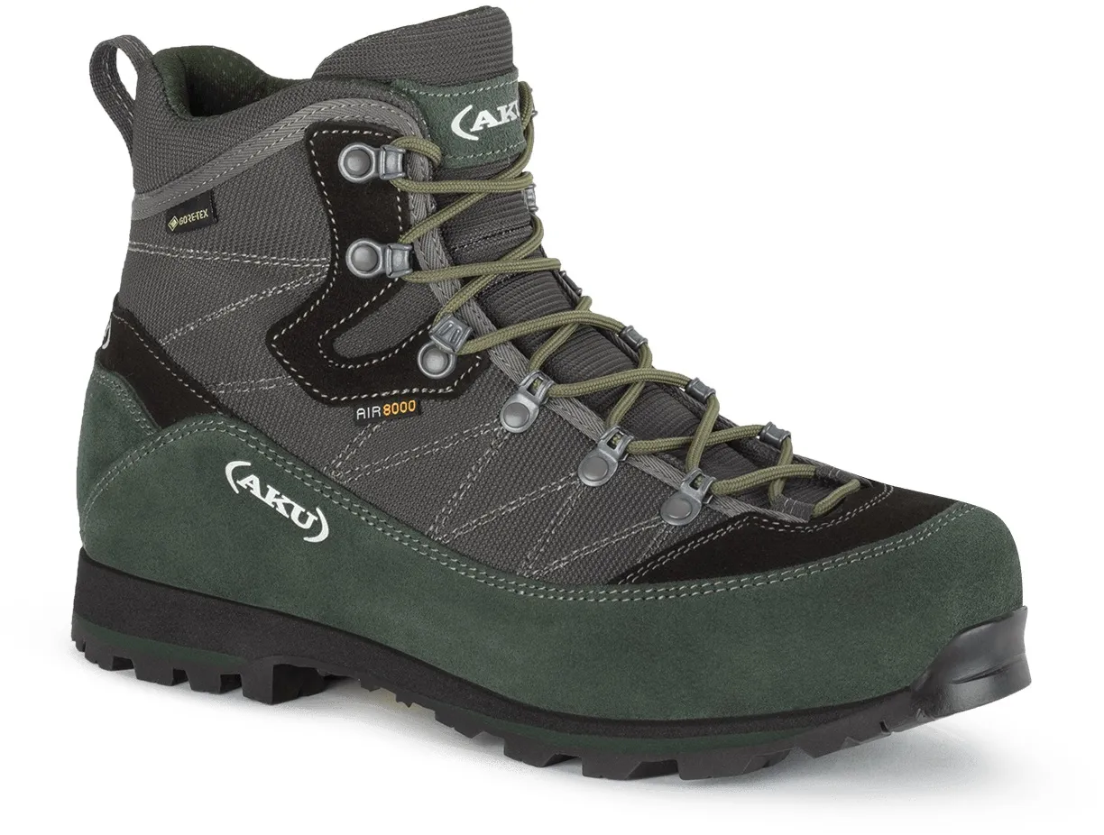 AKU Wanderschuhe Trekker Lite III GTX (wasserdicht) anthrazitgrau/grün Herren