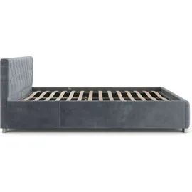 Juskys Nizza 140 x 200 cm dunkelgrau