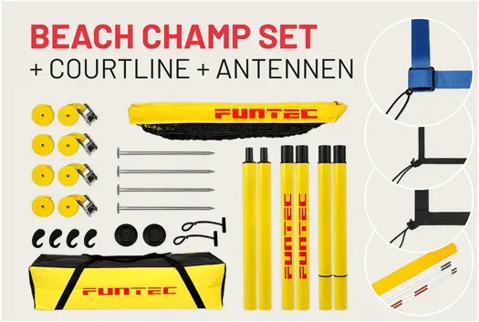 Funtec Beach Champ Set - Bundle3 Tor Mehrfarbig