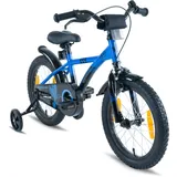 PROMETHEUS BICYCLES Kinderfahrrad 16 Zoll ab 5 Jahre mit Stützräder und Rücktritt BLAU|SCHWARZ|himmelblau 16"