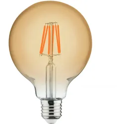 Aigostar E27 LED Filament Retro Vintage Nostalgie Leuchtmittel  G125 - Ø 125mm 4 Watt