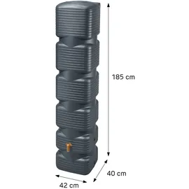 4rain Quadro Wandtank 270 l Graphitgrau