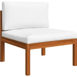 vidaXL Garten-Lounge-Set 6-tlg. cremeweiß Akazie