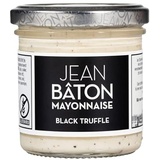 JEAN BÂTON - Mayonnaise Black Truffle | Cremige Mayonnaise mit echtem schwarzem Trüffel. Trüffel Mayonnaise perfekt für Steak, Sandwiches und Pommes | Glutenfreie Trüffel Mayo | Inhalt: 135ml