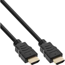 InLine HDMI Kabel 2.0 Stecker/Stecker 1 m Schwarz/Gold