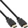 InLine HDMI Kabel 2.0 Stecker/Stecker 1 m Schwarz/Gold