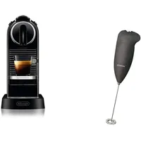 Nespresso De'Longhi EN167.B Citiz Kaffeekapselmaschine, mit Hochdruckpumpe & Bomann® Milchaufschäumer | elektrischer Milchaufschäumer mit Soft Touch-Gehäuse