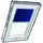 Roto Rollo Exclusiv 54 x 78 cm / Fenstergröße (Velux) Blau