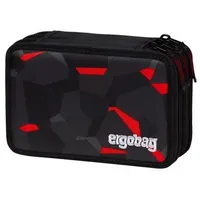 ergobag Federmäppchen Maxi Mäppchen, (41-tlg), mit Stiften befüllt grau