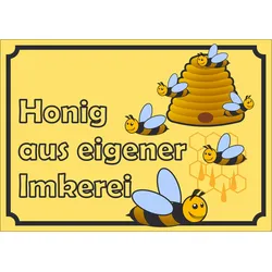 Werbeaufkleber Aufkleber Honig A9 (37x52mm)