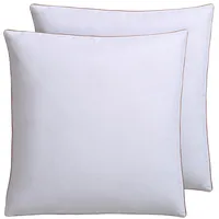 RIBECO Ella Federkopfkissen 80 x 80 cm Weiß