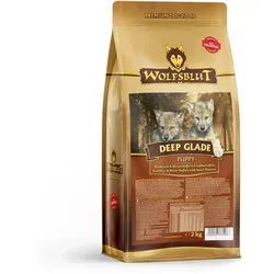 WOLFSBLUT Deep Glade Puppy Rothirsch und Wasserbüffel Hundetrockenfutter 2 Kilogramm